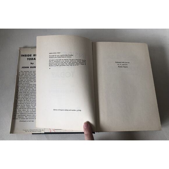 Vintage 1958 Inside Russia Today Communist USSR Stalin Khrushchev HC Dust Jacket - Picture 9 of 12